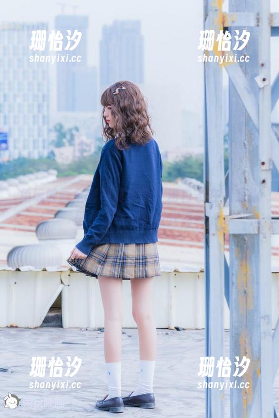 兔玩映画全套写真来啦！粉白条在透明jk里必须有个小仪式感…